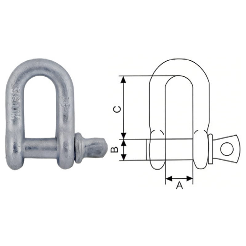 Hot Dip Galvanized Drop Forged Chain Shackle
