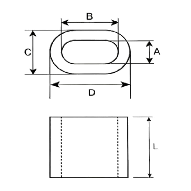 Aluminium Oval Sleeves