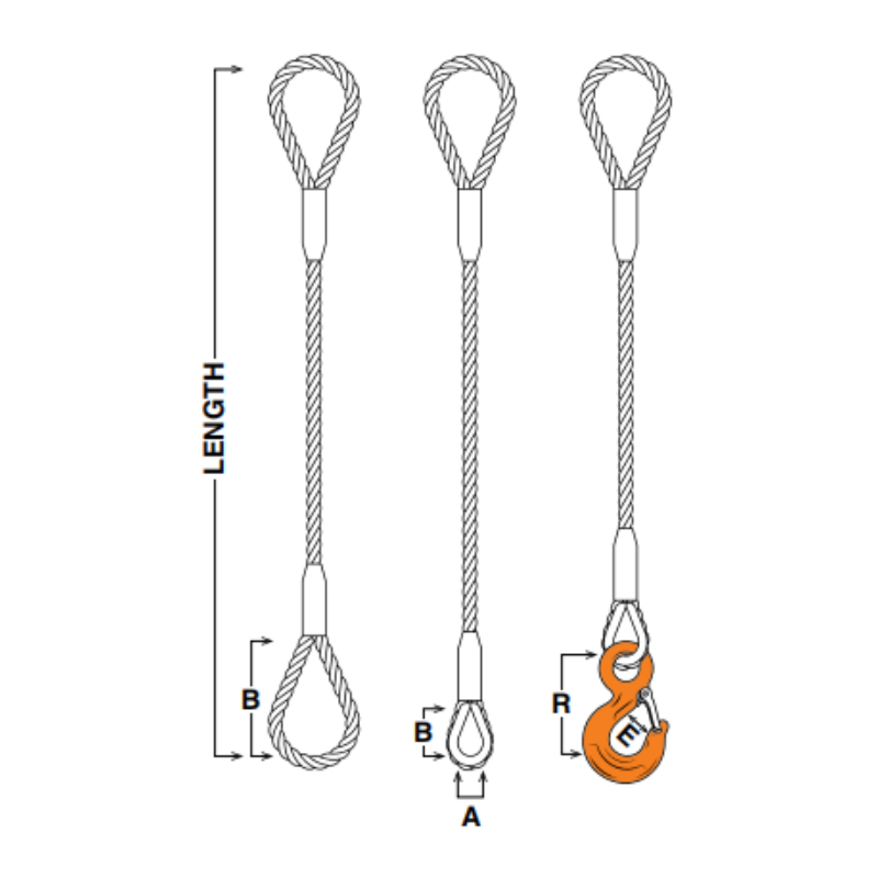 Single-Leg Wire Rope Slings